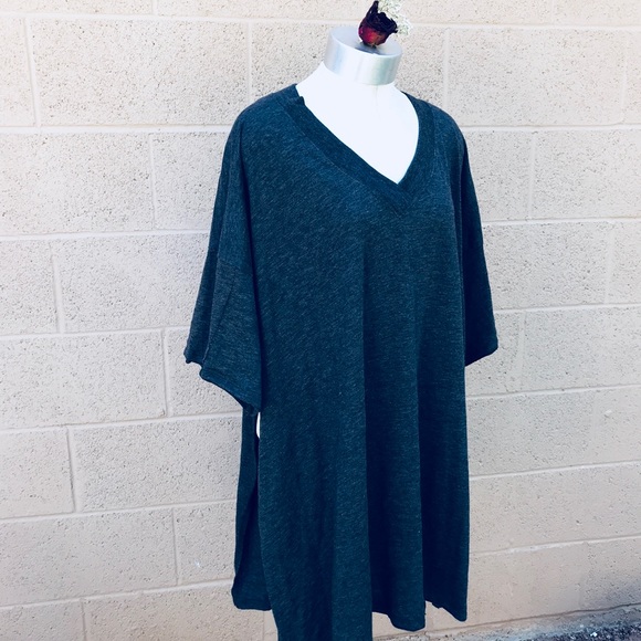 Free People oversized gray top - Picture 3 of 6